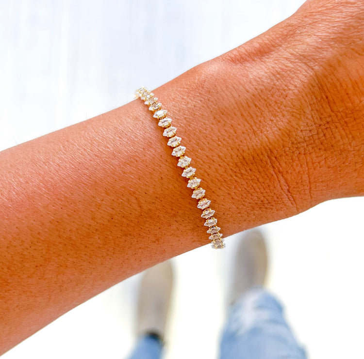 18 K Pave' Crystal CZ Bracelet