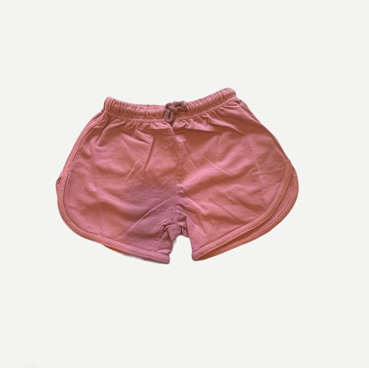 Dusty Pink Organic Track Shorts