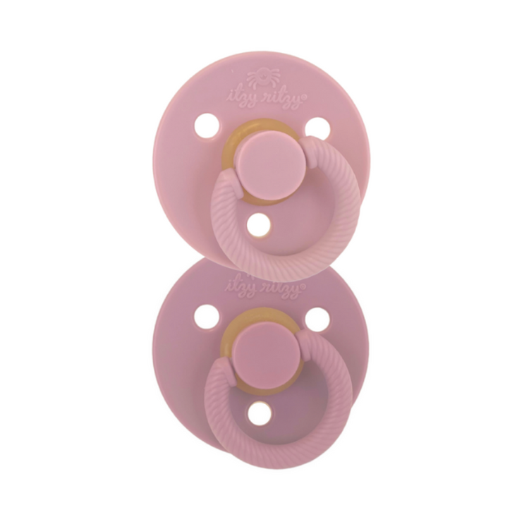 Itzy Soother Orchid/Lilac Natural Rubber Pacifiers